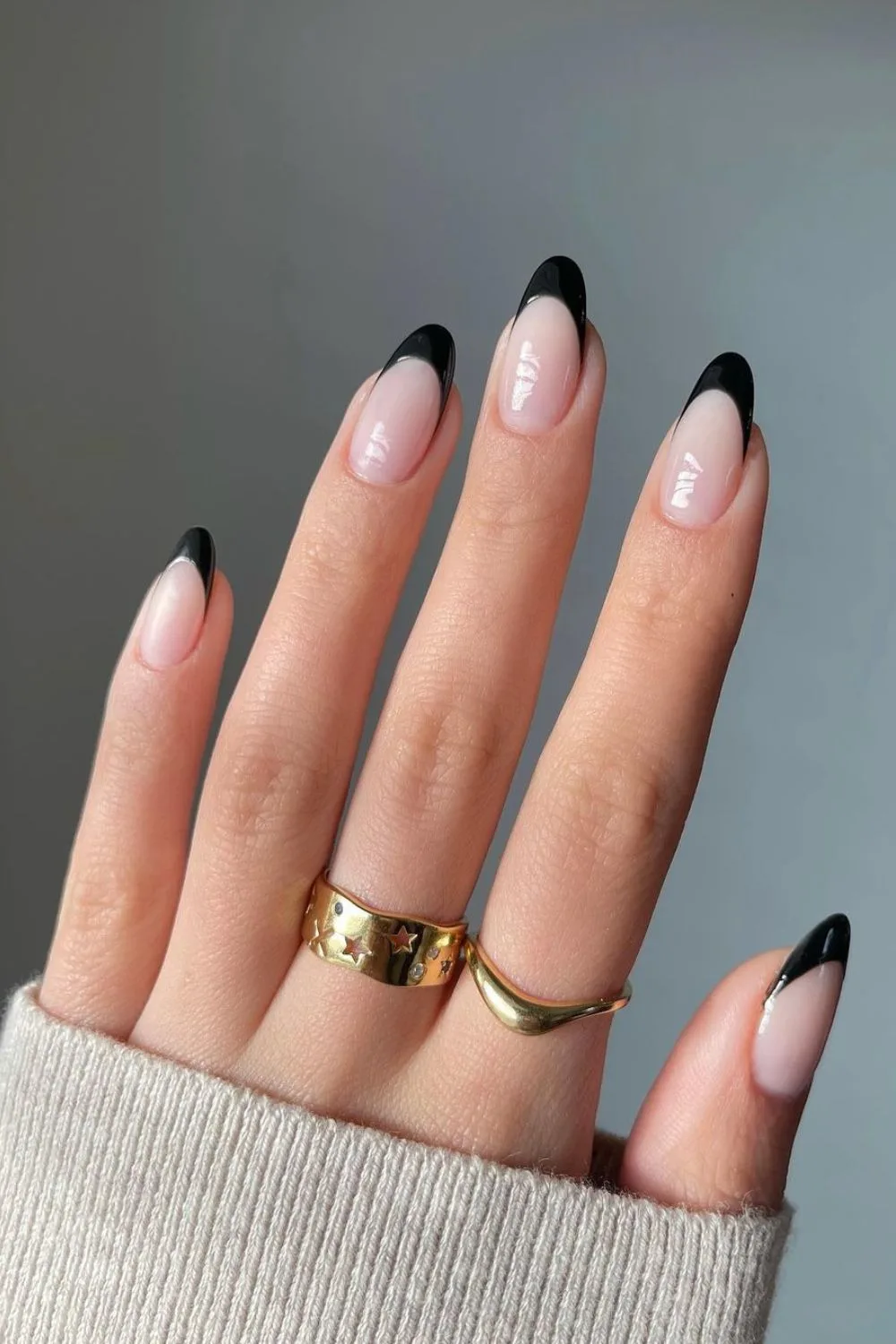 Stylish and Trendy Black French Tip Nails: A Timeless Classic with a Modern Twist - 3